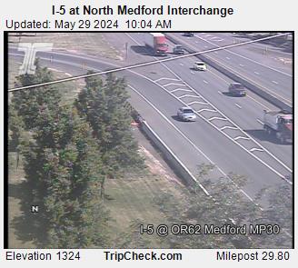 Traffic Cam I-5 at North Medford Interchange